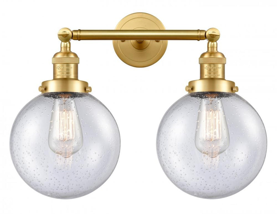Innovations 208-SG-G204-8 Two Light Bath Vanity, Satin Gold