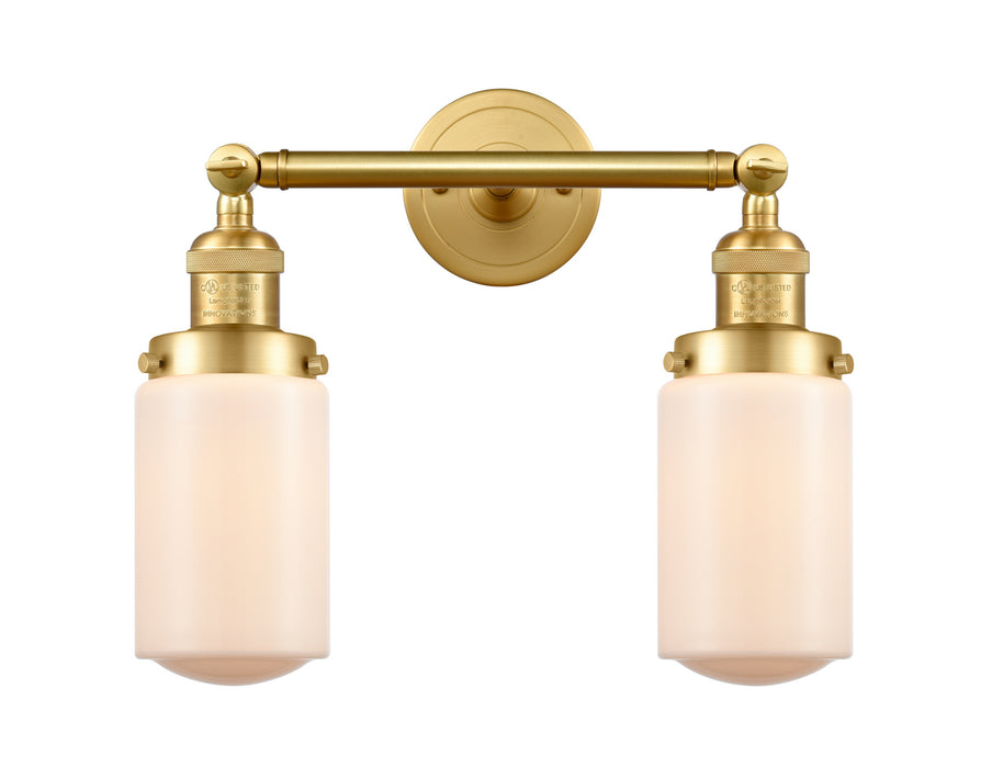 Innovations 208-SG-G311 Two Light Bath Vanity, Satin Gold