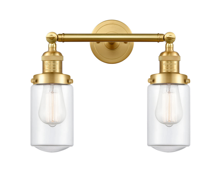 Innovations 208-SG-G312 Two Light Bath Vanity, Satin Gold