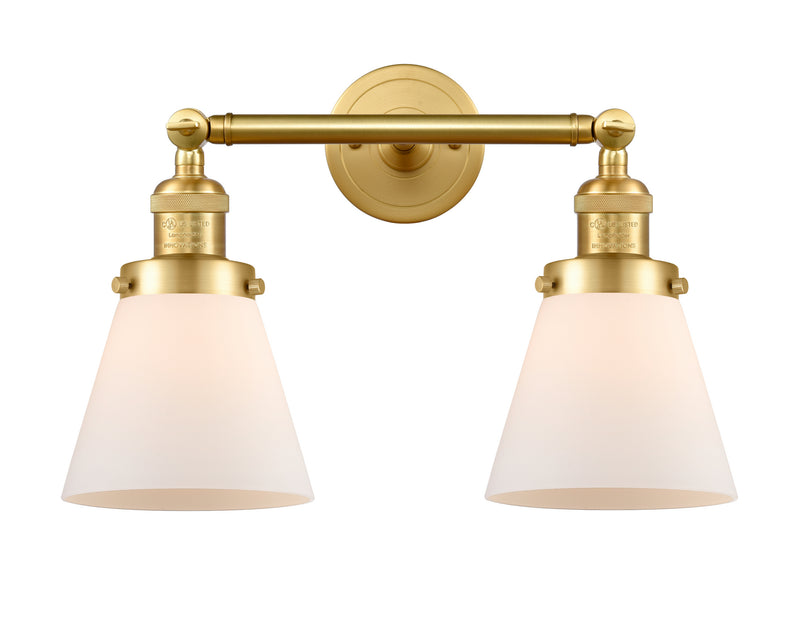 Innovations 208-SG-G61 Two Light Bath Vanity, Satin Gold