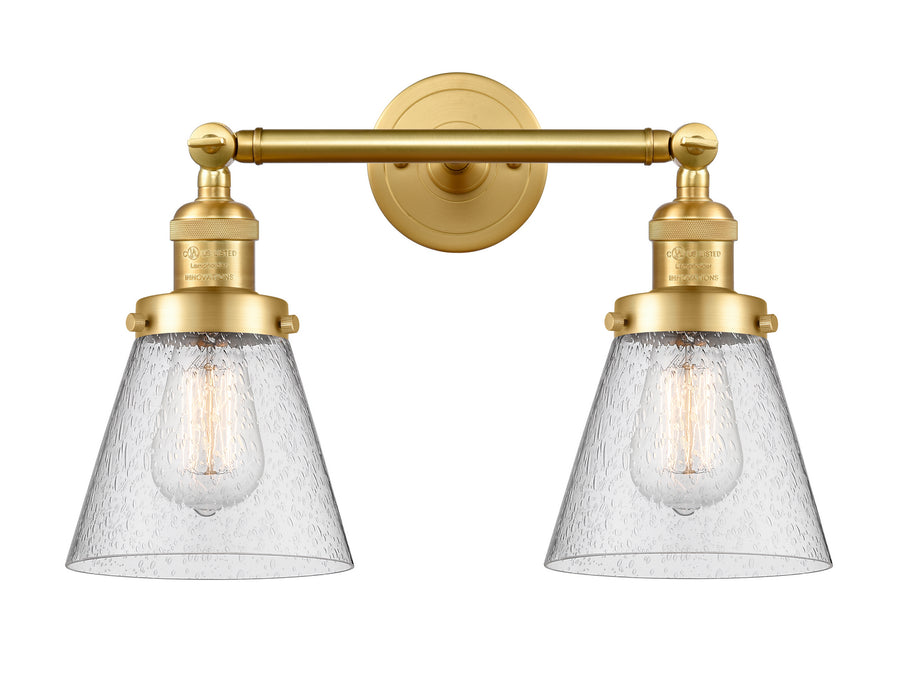 Innovations 208-SG-G64 Two Light Bath Vanity, Satin Gold
