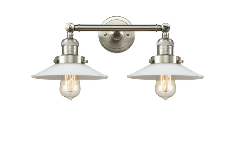Innovations 208-SN-G1 Two Light Bath Vanity, Brushed Satin Nickel