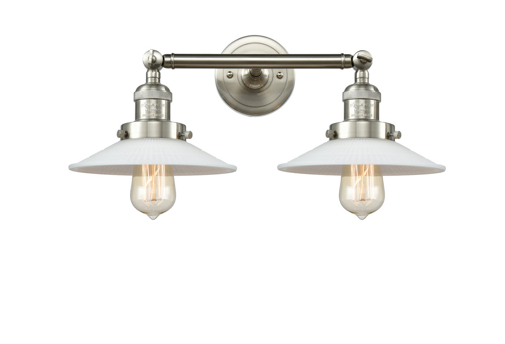 Innovations 208-SN-G1 Two Light Bath Vanity, Brushed Satin Nickel