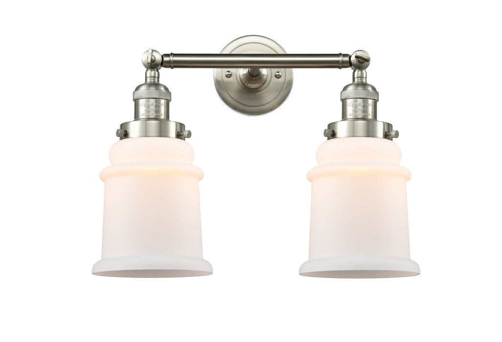 Innovations 208-SN-G181 Two Light Bath Vanity, Brushed Satin Nickel