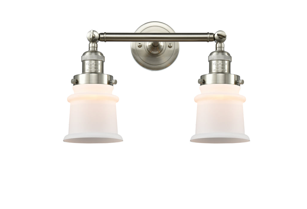 Innovations 208-SN-G181S Two Light Bath Vanity, Brushed Satin Nickel