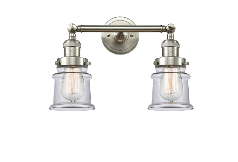 Innovations 208-SN-G182S Two Light Bath Vanity, Brushed Satin Nickel