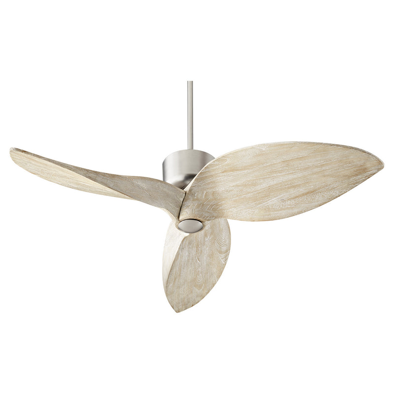 Quorum 31523-65 52" Ceiling Fan, Satin Nickel