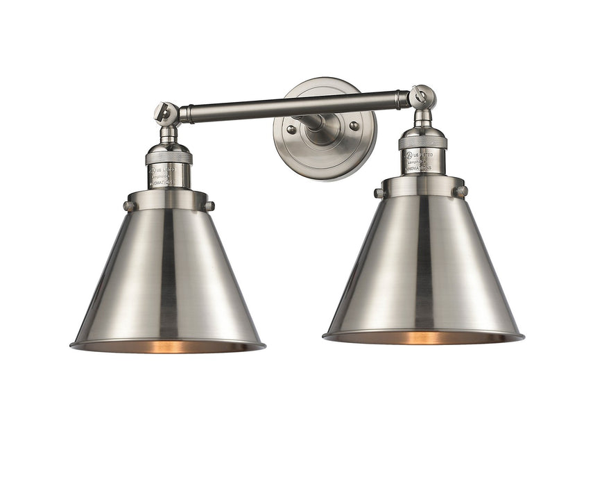 Innovations 208-SN-M13-SN-LED LED Bath Vanity, Brushed Satin Nickel