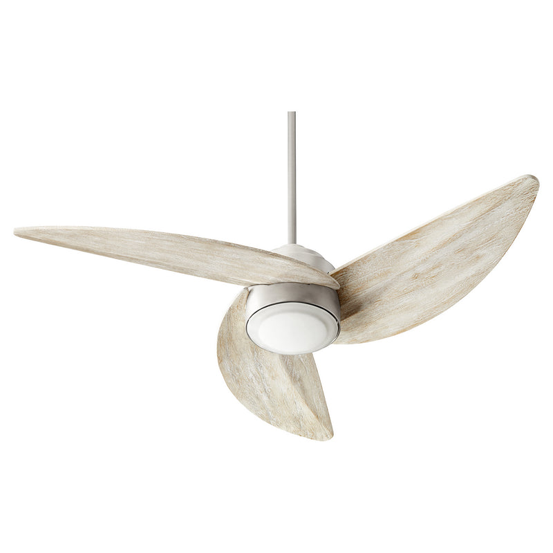 Quorum 41523-65 LED Ceiling Fan, Satin Nickel