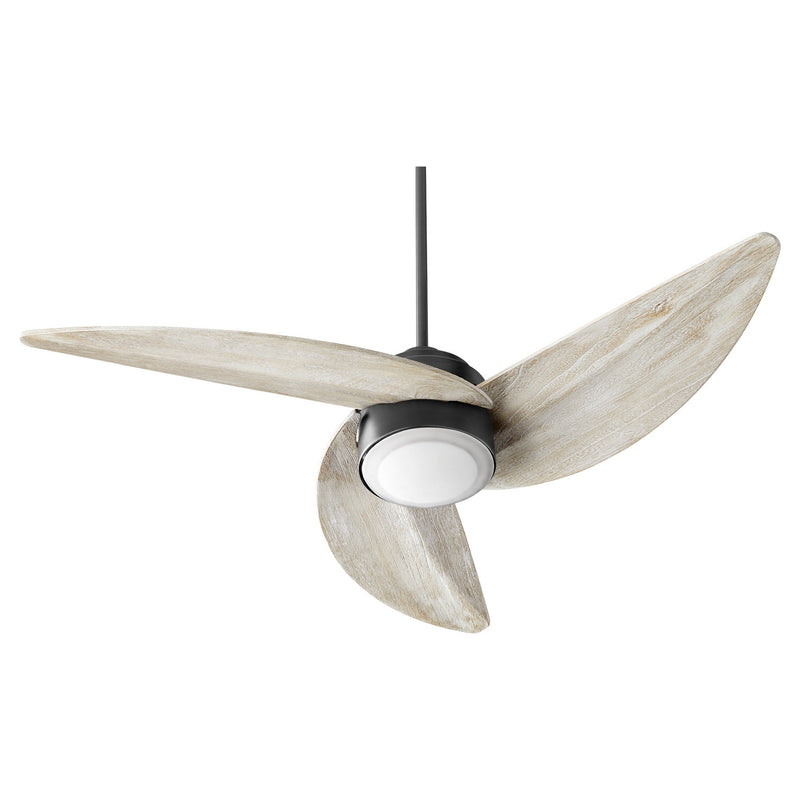 Quorum 41523-69 LED Ceiling Fan, Textured Black