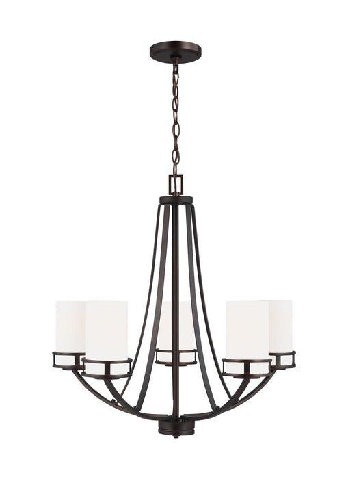 Generation Lighting 3121605EN3-710 Five Light Chandelier, Bronze