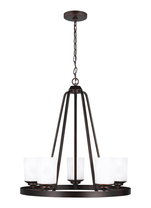 Generation Lighting 3130705EN3-710 Five Light Chandelier, Bronze