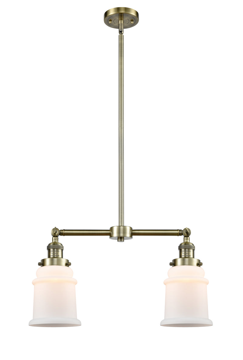 Innovations 209-AB-G181 Two Light Island Pendant, Antique Brass