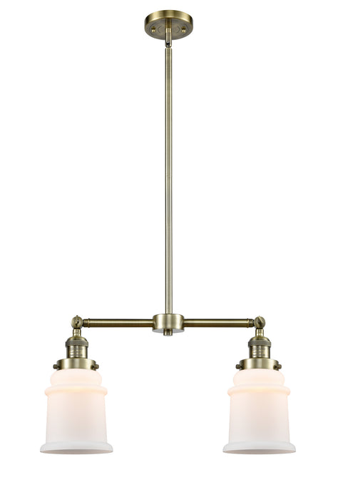 Innovations 209-AB-G181 Two Light Island Pendant, Antique Brass