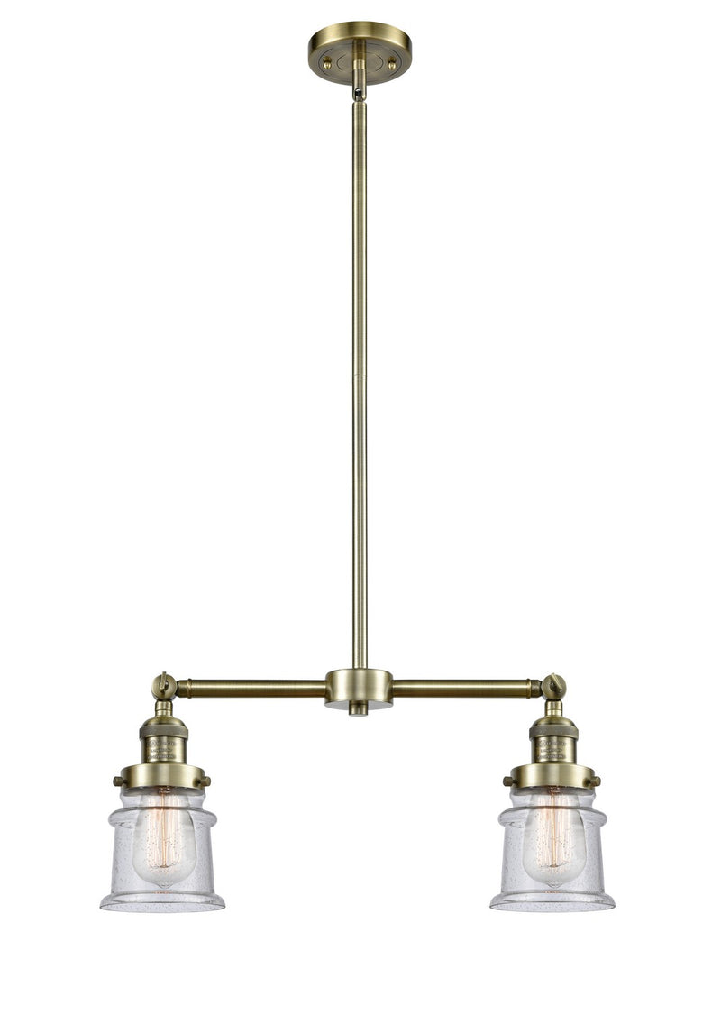 Innovations 209-AB-G184S-LED LED Island Pendant, Antique Brass