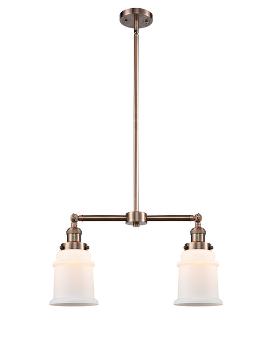 Innovations 209-AC-G181-LED LED Island Pendant, Antique Copper