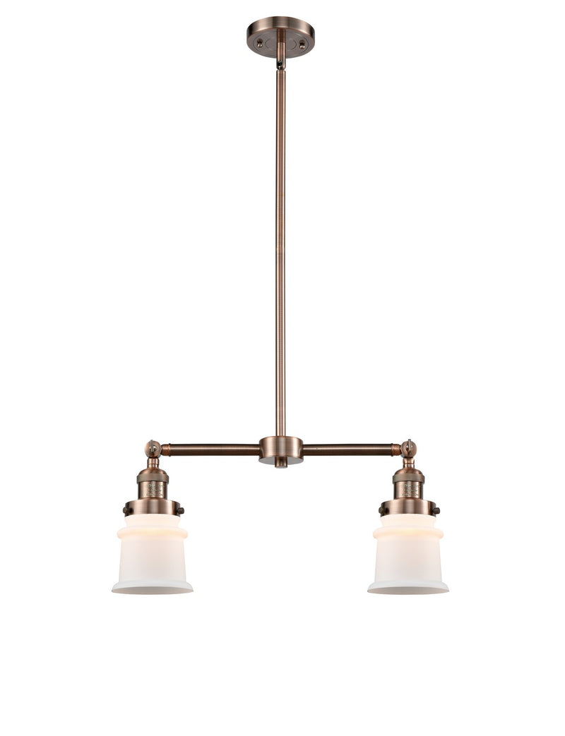 Innovations 209-AC-G181S-LED LED Island Pendant, Antique Copper