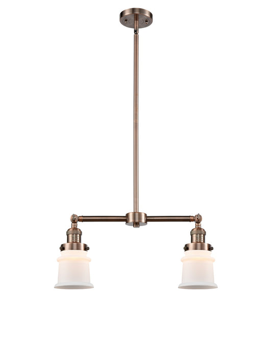 Innovations 209-AC-G181S-LED LED Island Pendant, Antique Copper