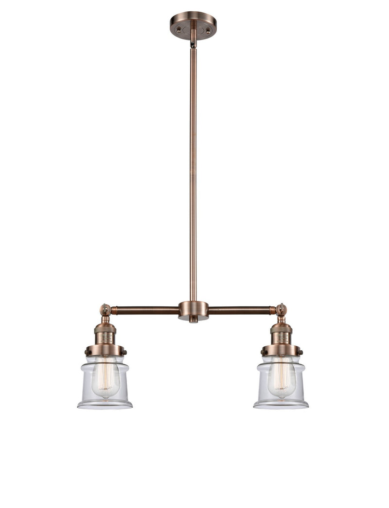 Innovations 209-AC-G182S-LED LED Island Pendant, Antique Copper