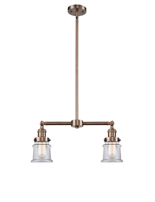 Innovations 209-AC-G182S-LED LED Island Pendant, Antique Copper