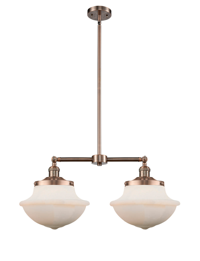 Innovations 209-AC-G541 Two Light Island Pendant, Antique Copper