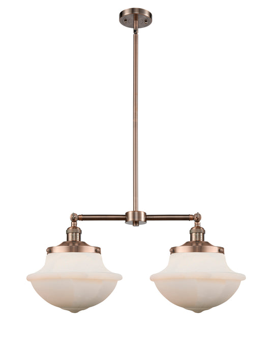 Innovations 209-AC-G541 Two Light Island Pendant, Antique Copper