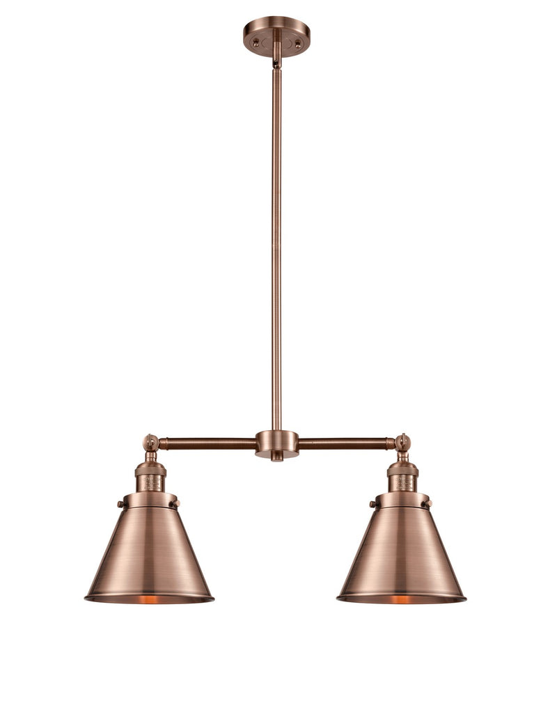 Innovations 209-AC-M13-AC-LED LED Island Pendant, Antique Copper