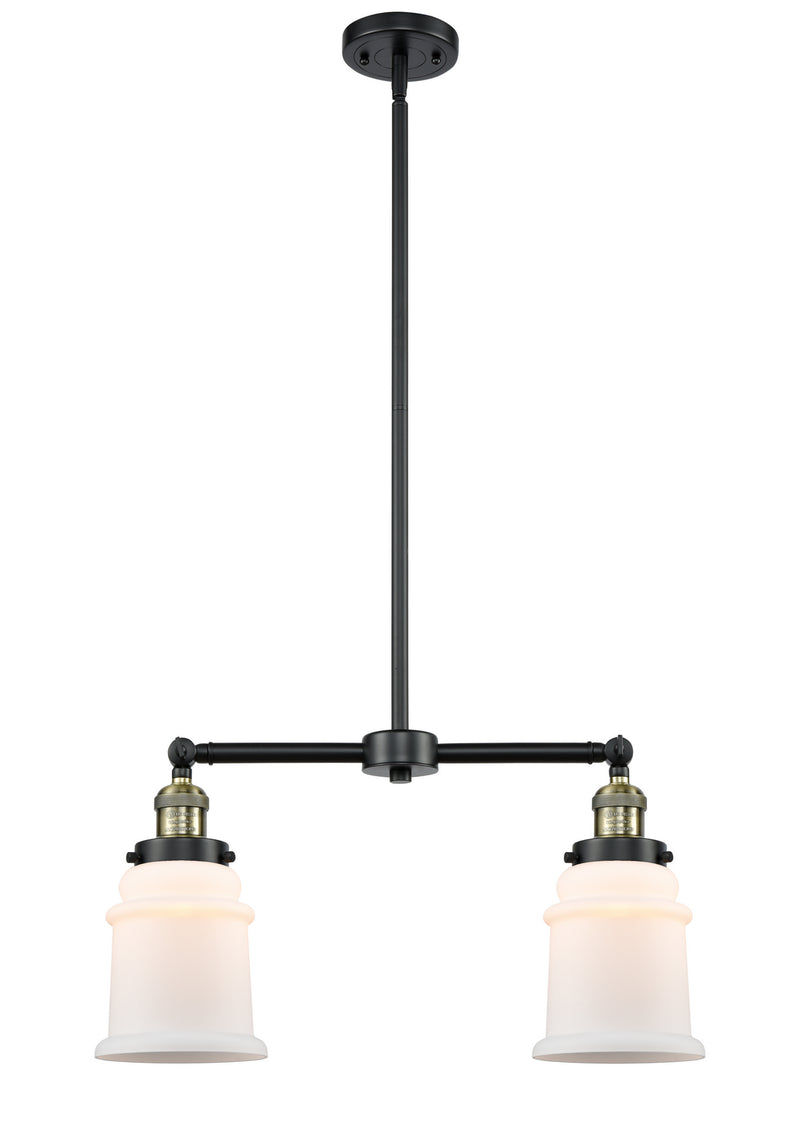 Innovations 209-BAB-G181 Two Light Island Pendant, Black Antique Brass