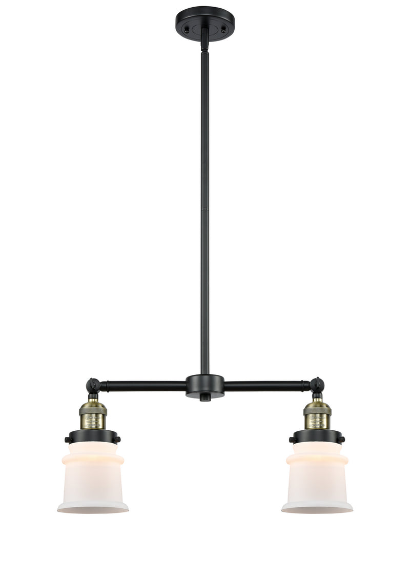 Innovations 209-BAB-G181S Two Light Island Pendant, Black Antique Brass