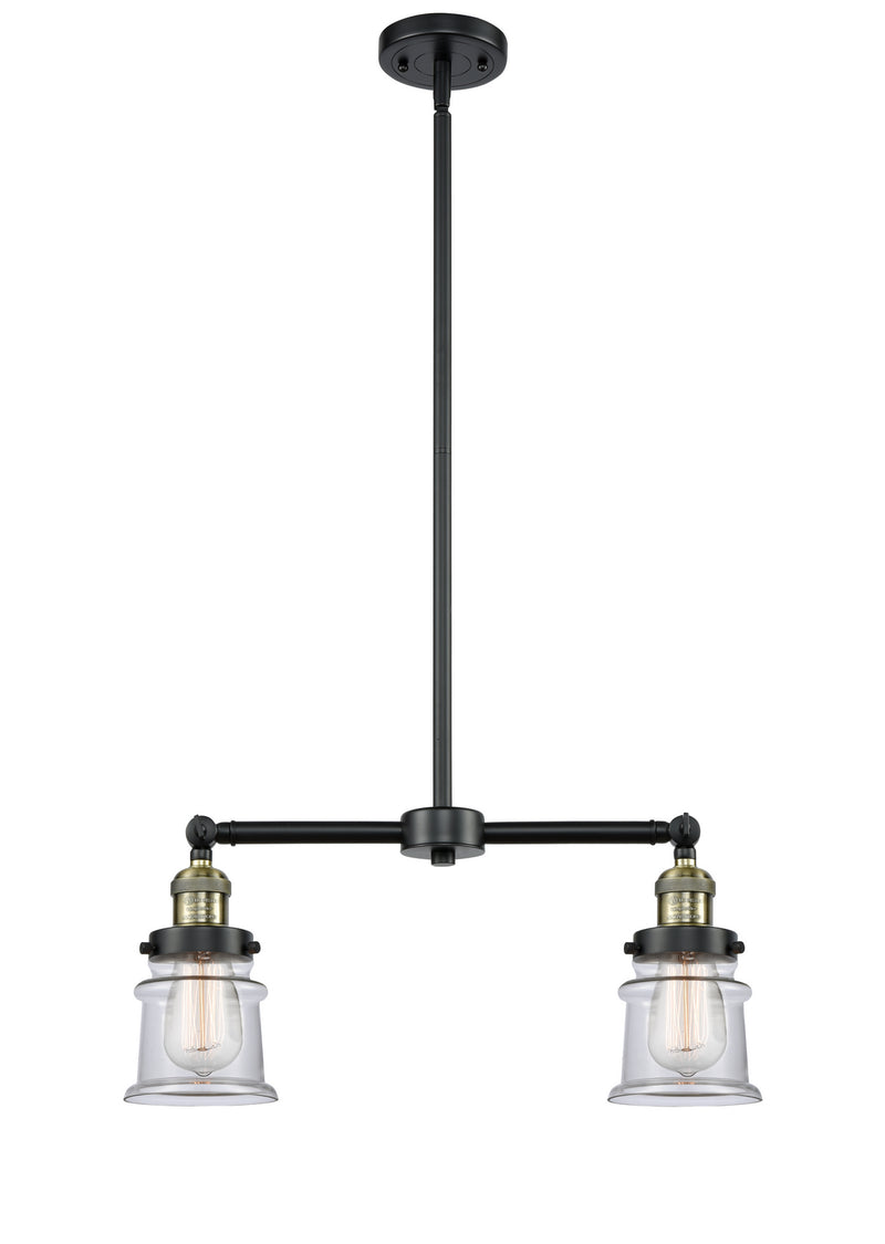 Innovations 209-BAB-G182S Two Light Island Pendant, Black Antique Brass