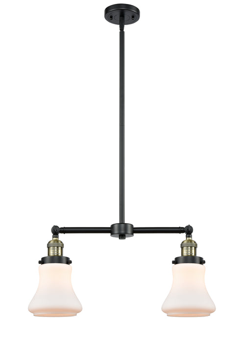 Innovations 209-BAB-G191 Two Light Island Pendant, Black Antique Brass