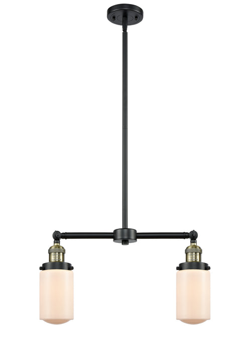 Innovations 209-BAB-G311 Two Light Island Pendant, Black Antique Brass