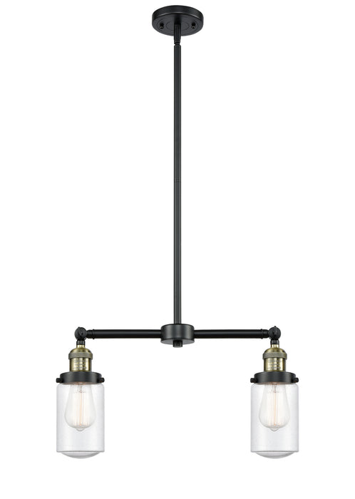 Innovations 209-BAB-G314 Two Light Island Pendant, Black Antique Brass