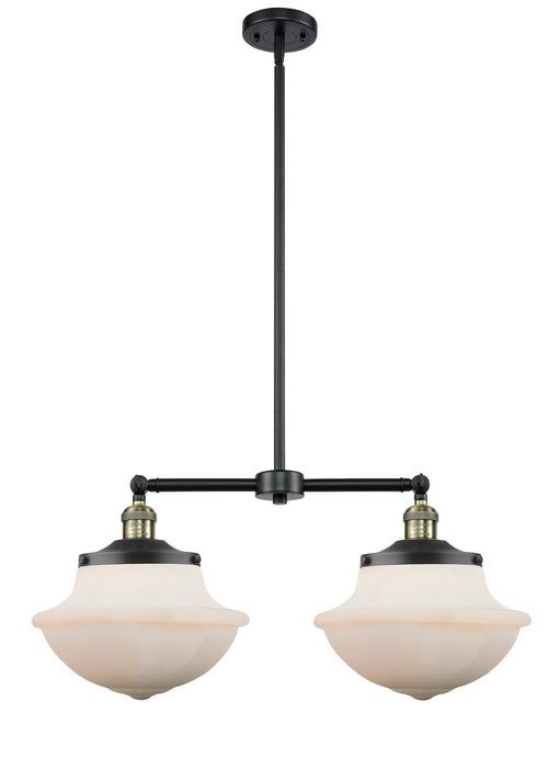 Innovations 209-BAB-G541 Two Light Island Pendant, Black Antique Brass
