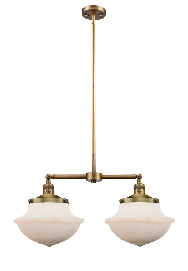 Innovations 209-BB-G541 Two Light Island Pendant, Brushed Brass