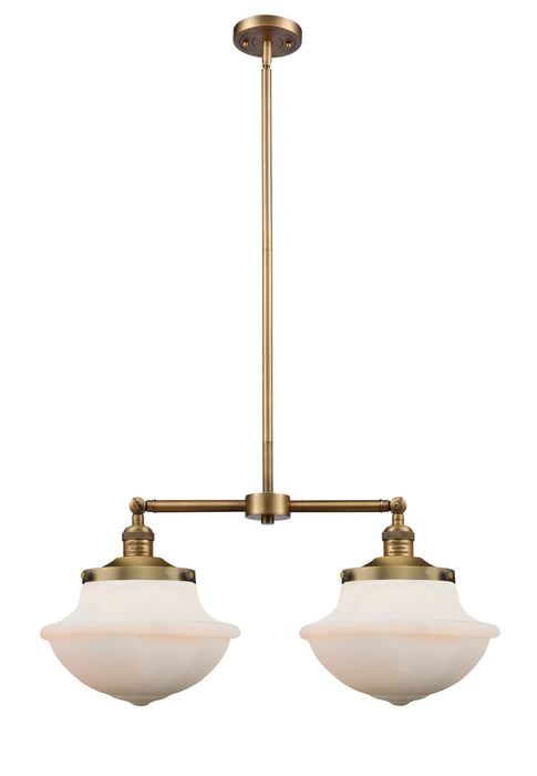 Innovations 209-BB-G541 Two Light Island Pendant, Brushed Brass