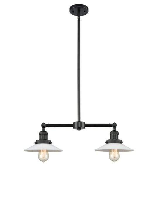 Innovations 209-BK-G1 Two Light Island Pendant, Matte Black