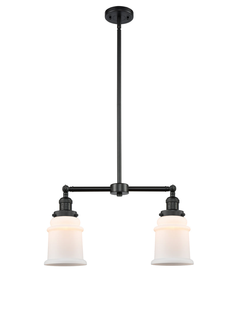 Innovations 209-BK-G181 Two Light Island Pendant, Matte Black