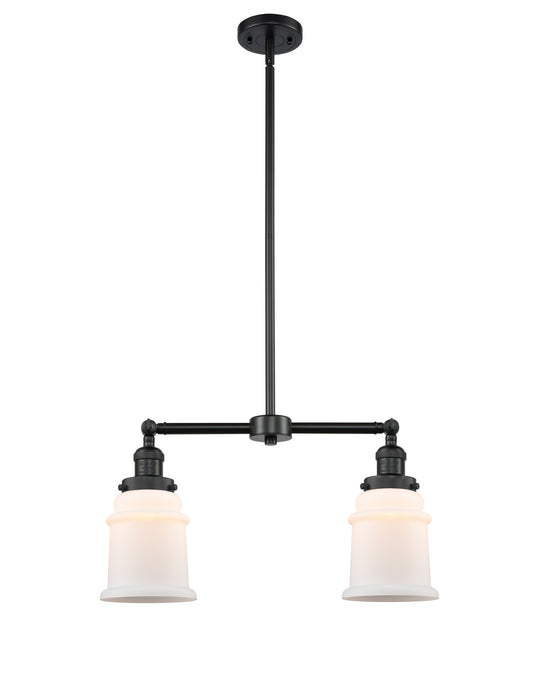 Innovations 209-BK-G181 Two Light Island Pendant, Matte Black