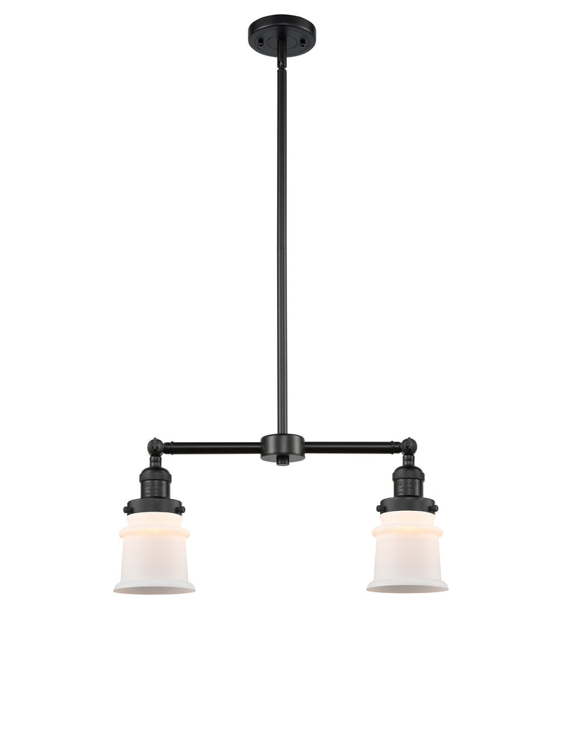 Innovations 209-BK-G181S Two Light Island Pendant, Matte Black