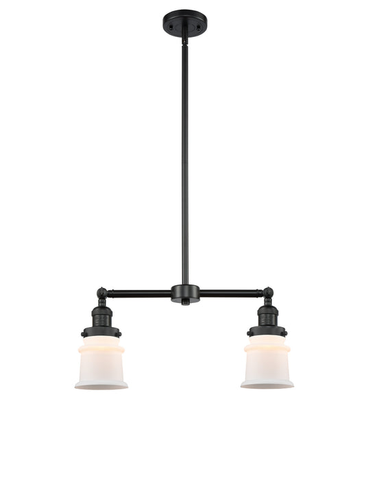 Innovations 209-BK-G181S Two Light Island Pendant, Matte Black