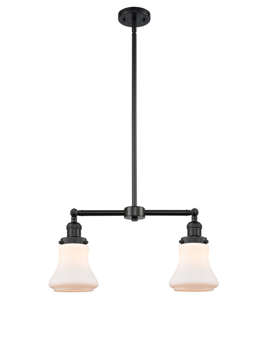 Innovations 209-BK-G191 Two Light Island Pendant, Matte Black