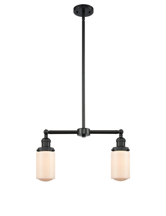 Innovations 209-BK-G311 Two Light Island Pendant, Matte Black