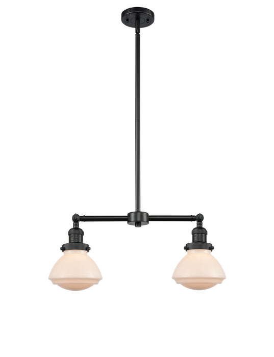 Innovations 209-BK-G321 Two Light Island Pendant, Matte Black