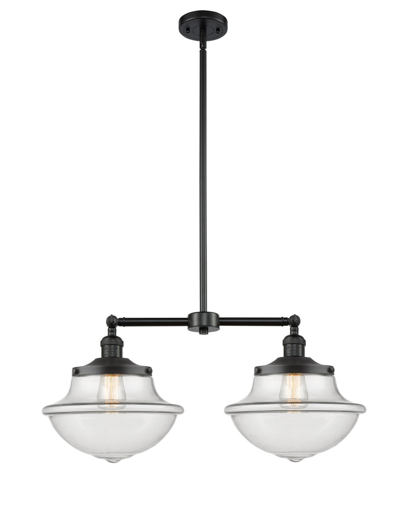 Innovations 209-BK-G542 Two Light Island Pendant, Matte Black