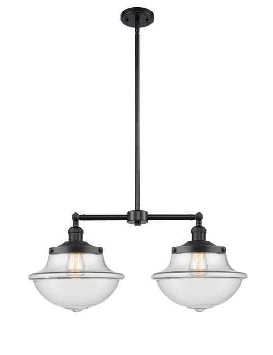 Innovations 209-BK-G542 Two Light Island Pendant, Matte Black