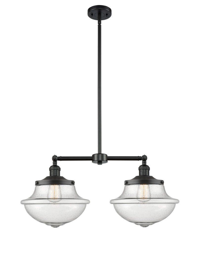 Innovations 209-BK-G544 Two Light Island Pendant, Matte Black