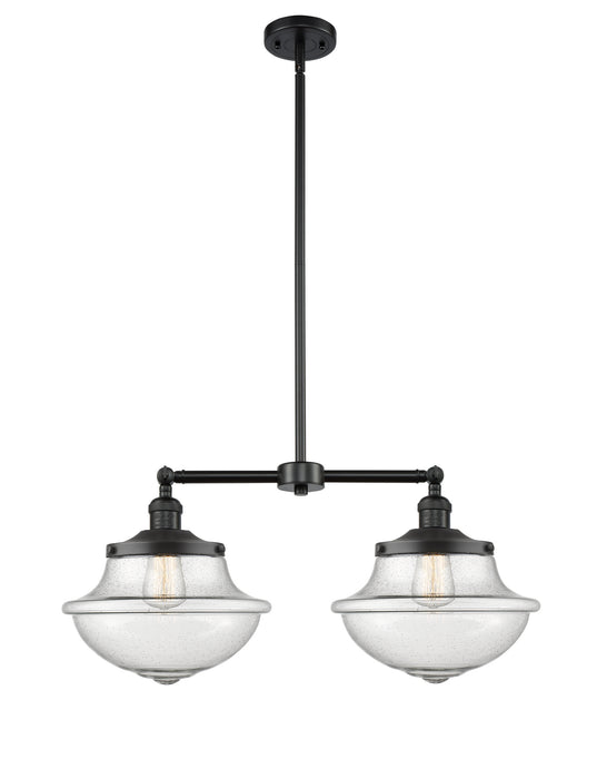 Innovations 209-BK-G544 Two Light Island Pendant, Matte Black