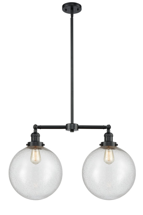 Innovations 209-OB-G204-12 Two Light Island Pendant, Oil Rubbed Bronze