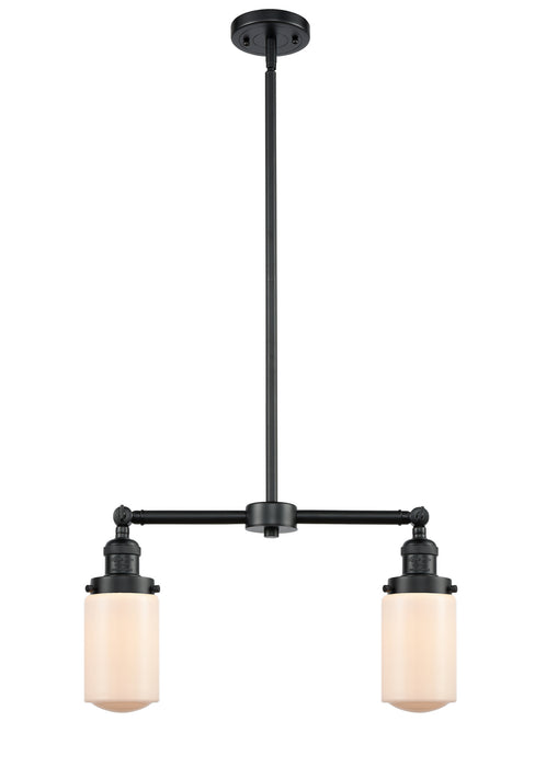 Innovations 209-OB-G311 Two Light Island Pendant, Oil Rubbed Bronze
